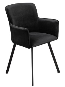 Stůl se 4 židlemi Y061 Černý/Dub Lefkas