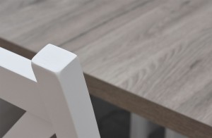 Stůl se 4 židlemi Z054 Bílá/San remo