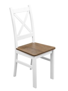 Stůl se 4 židlemi Z055 Bílá/Dub lefkas