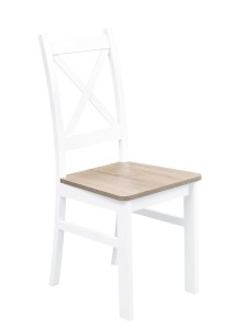 Stůl se 4 židlemi Z059 Bílá/Dub Sonoma