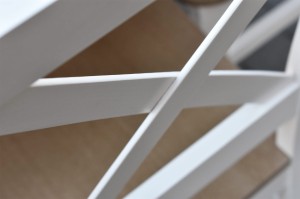 Stůl se 4 židlemi Z059 Bílá/Dub Sonoma