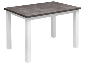 Stůl se 6 židlemi Z062 Bílá/Betonová