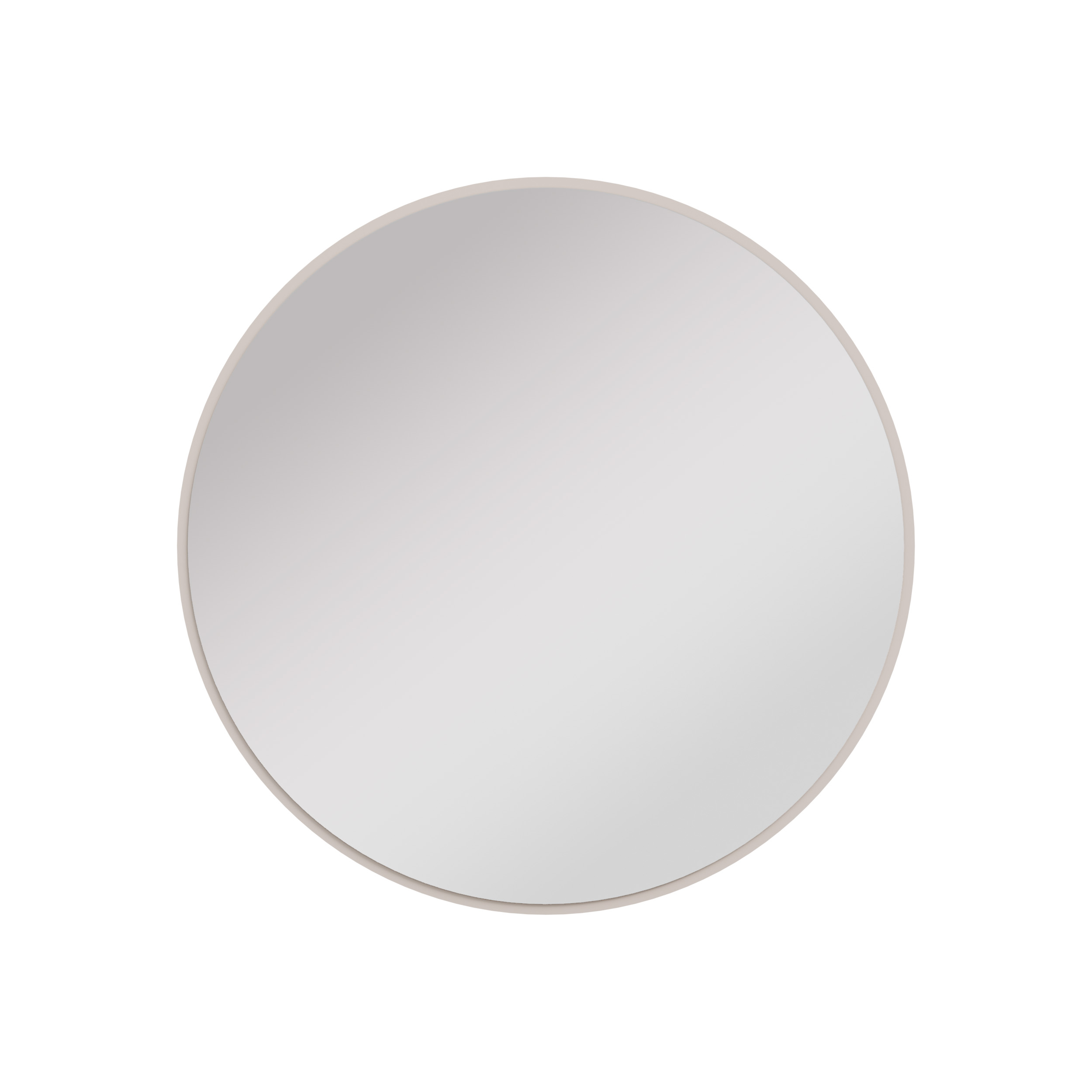 Kulaté závěsné zrcadlo k toaletnímu stolku 100 cm Flana 701 Béžové