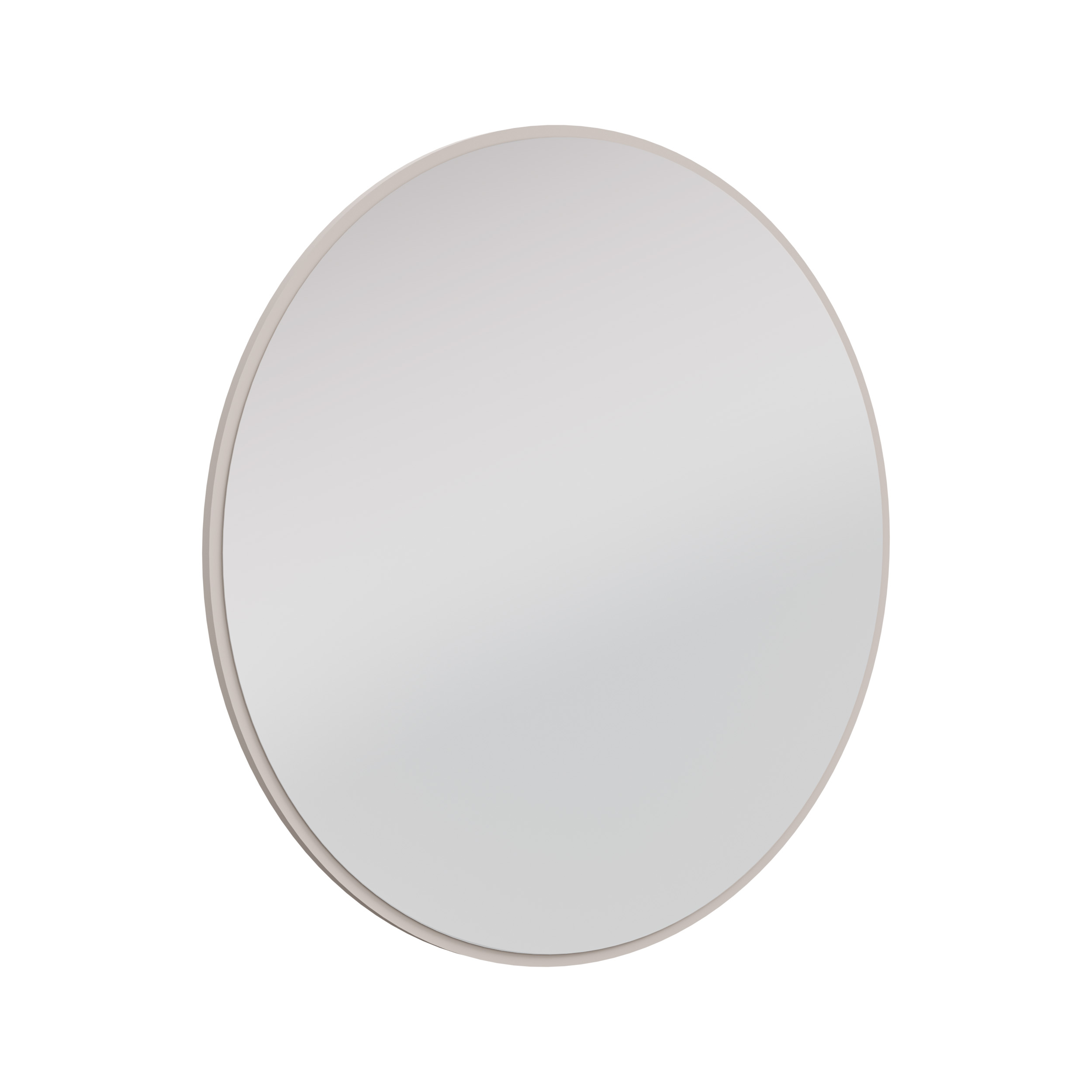 Kulaté závěsné zrcadlo k toaletnímu stolku 100 cm Flana 701 Béžové