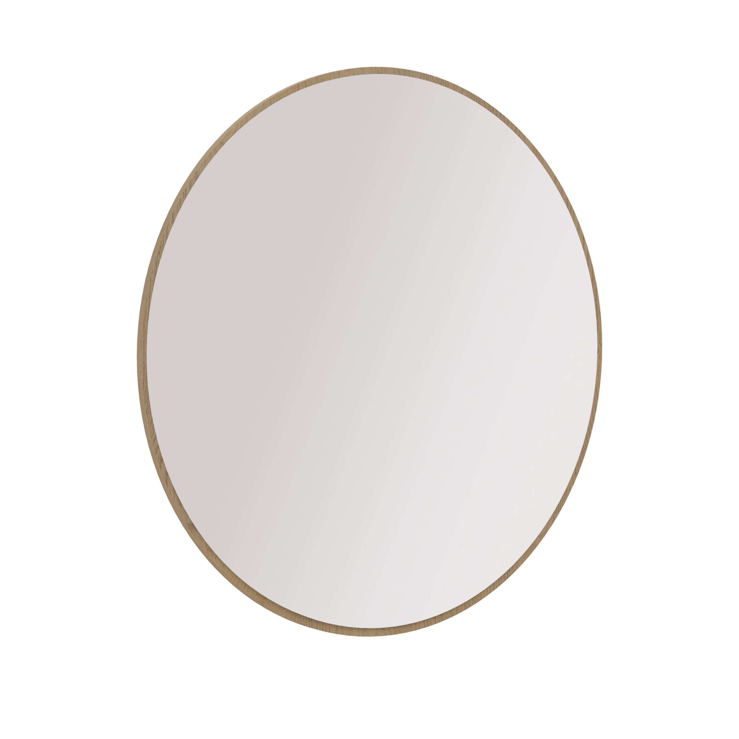 Kulaté závěsné zrcadlo 100 cm Flana 701 Dub Cremona