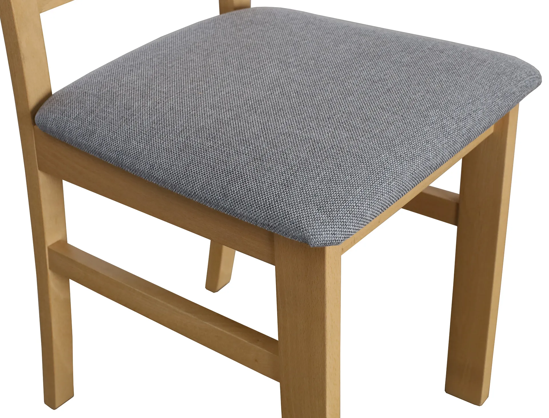 Dřevěná křížová židle do jídelny dub artisan/šedá