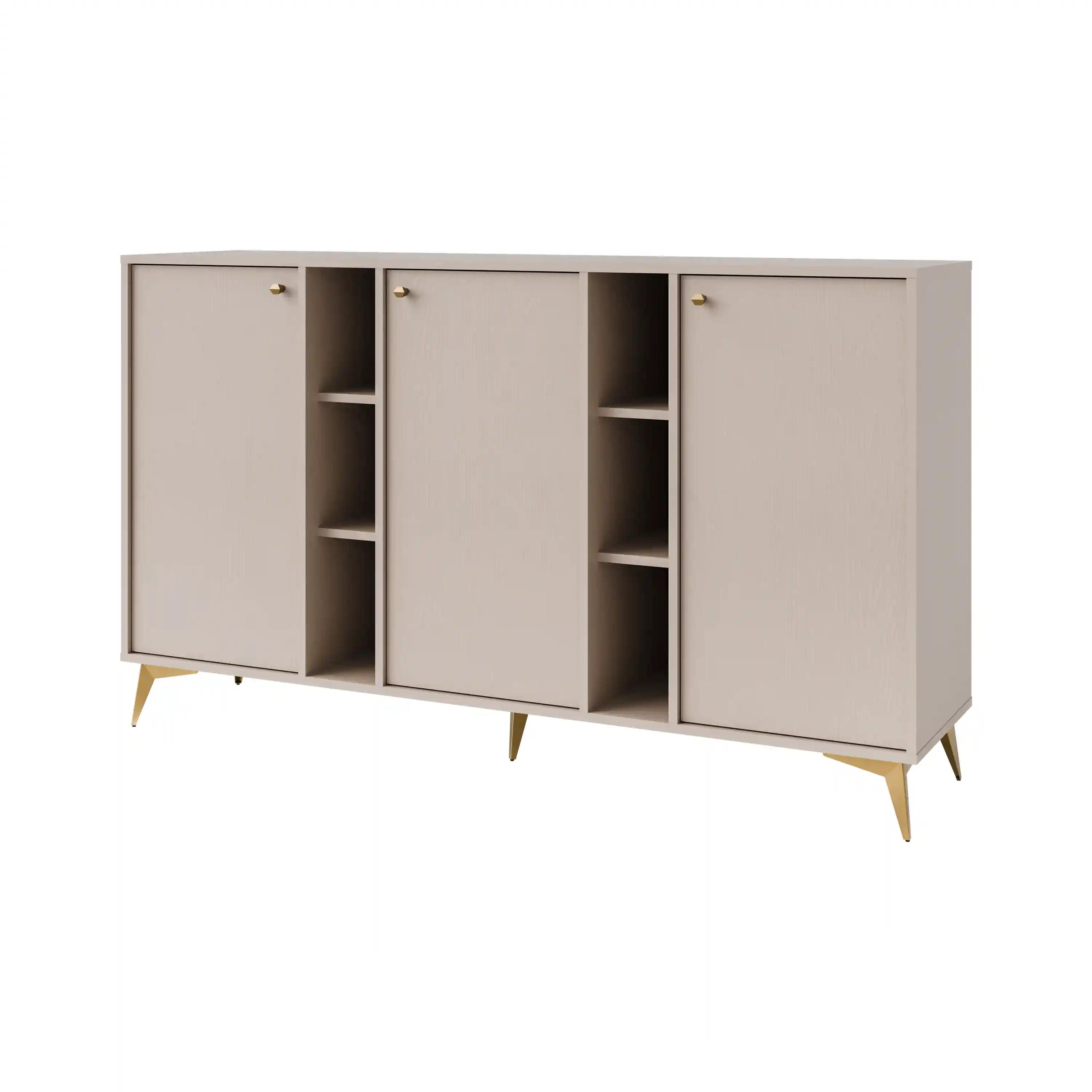 Tři­dveřová komoda Sakai 1-3F T823 Béžová