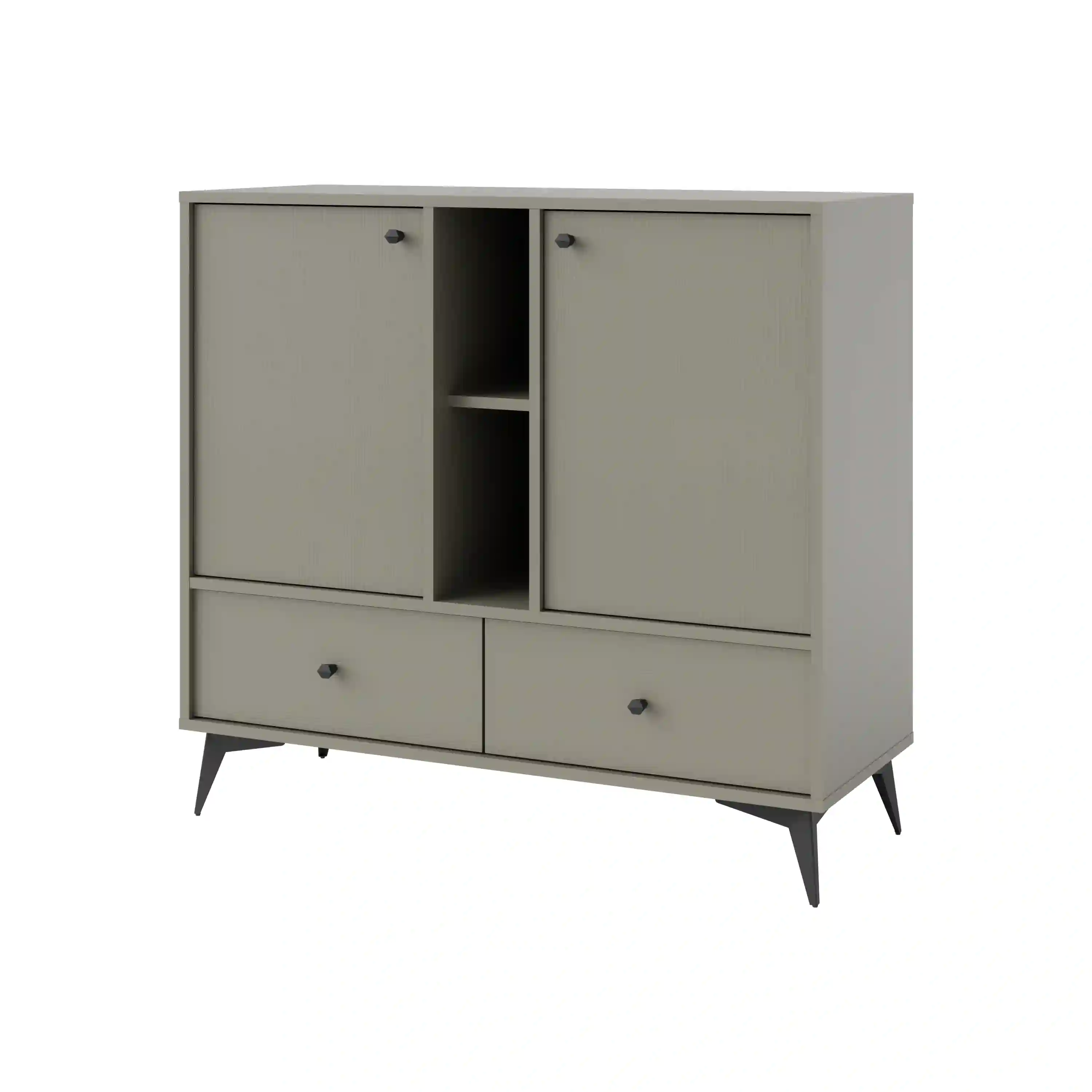 Komoda Sakai 1-2F-2S T825 Eukalyptus Černá