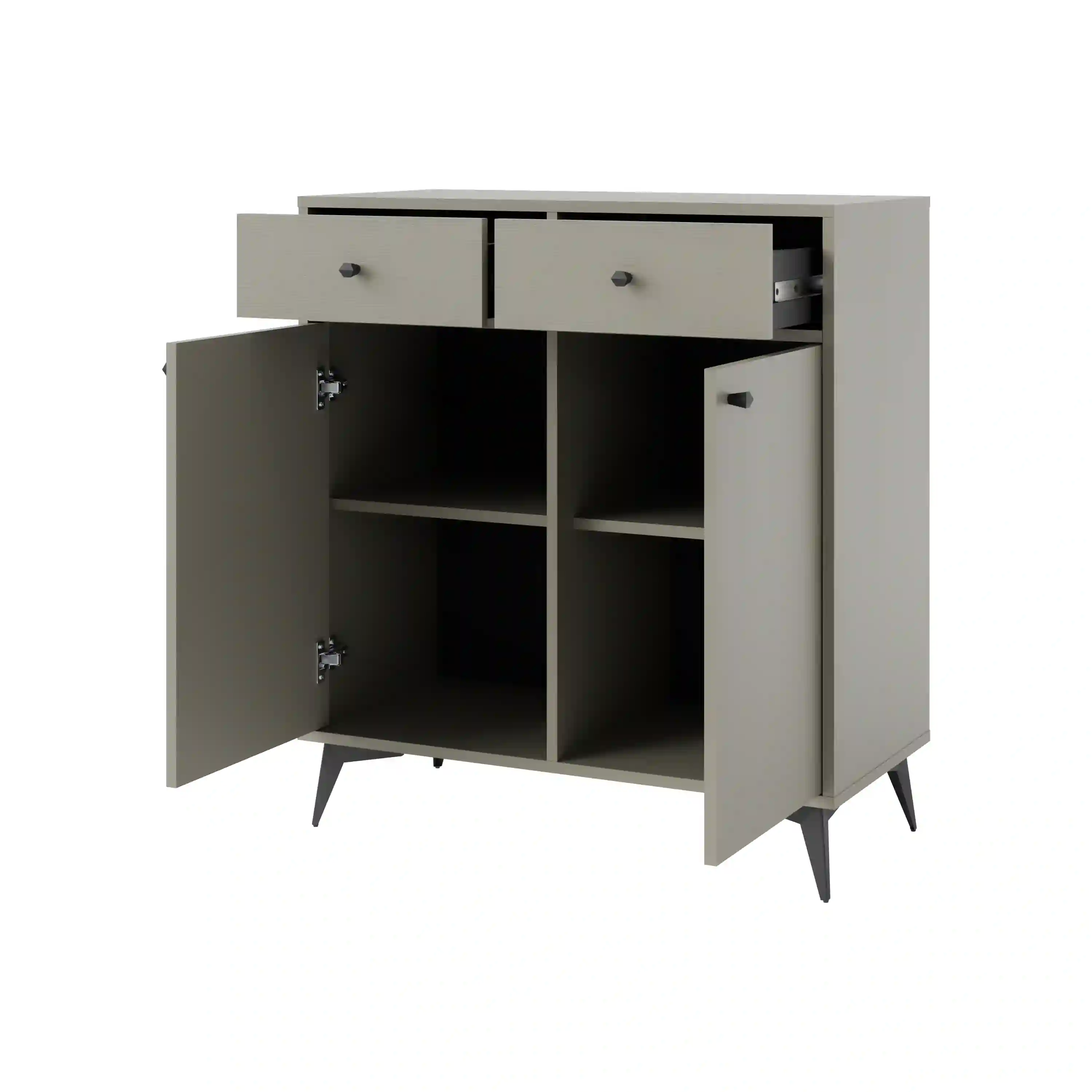 Komoda Sakai 2F2S T826 Eukalyptus Černá