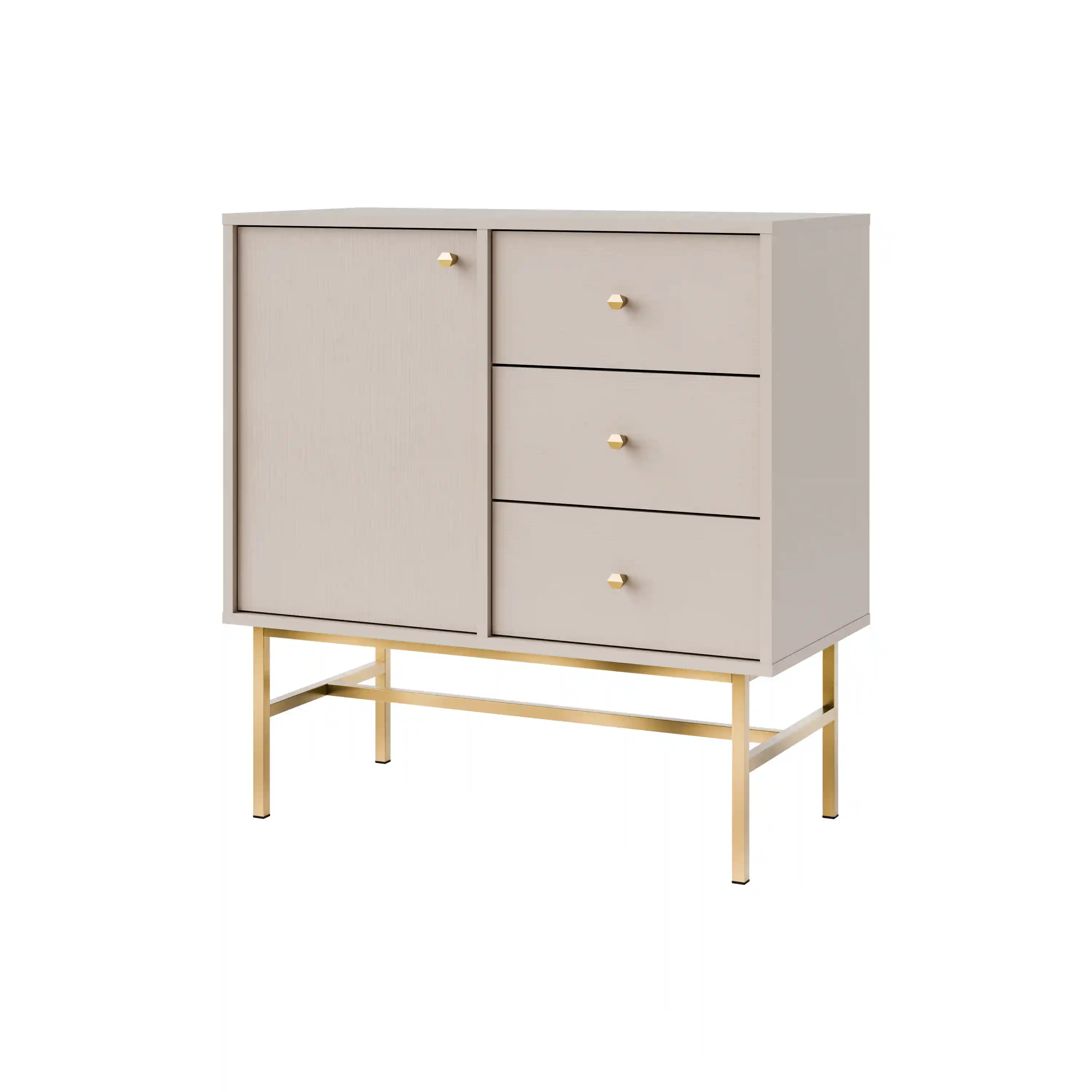 Komoda se zásuvkami Sakai 3-1F-3S T814 Béžová