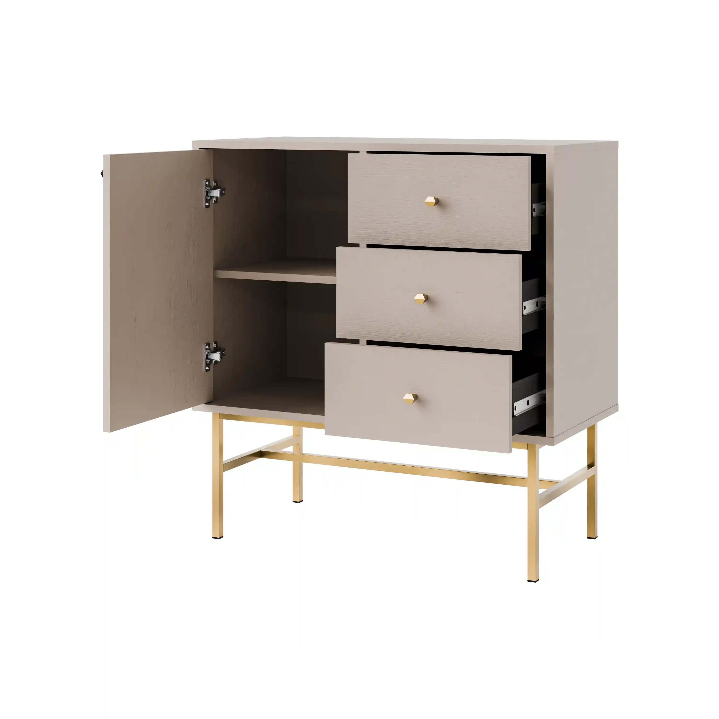 Komoda se zásuvkami Sakai 3-1F-3S T814 Béžová