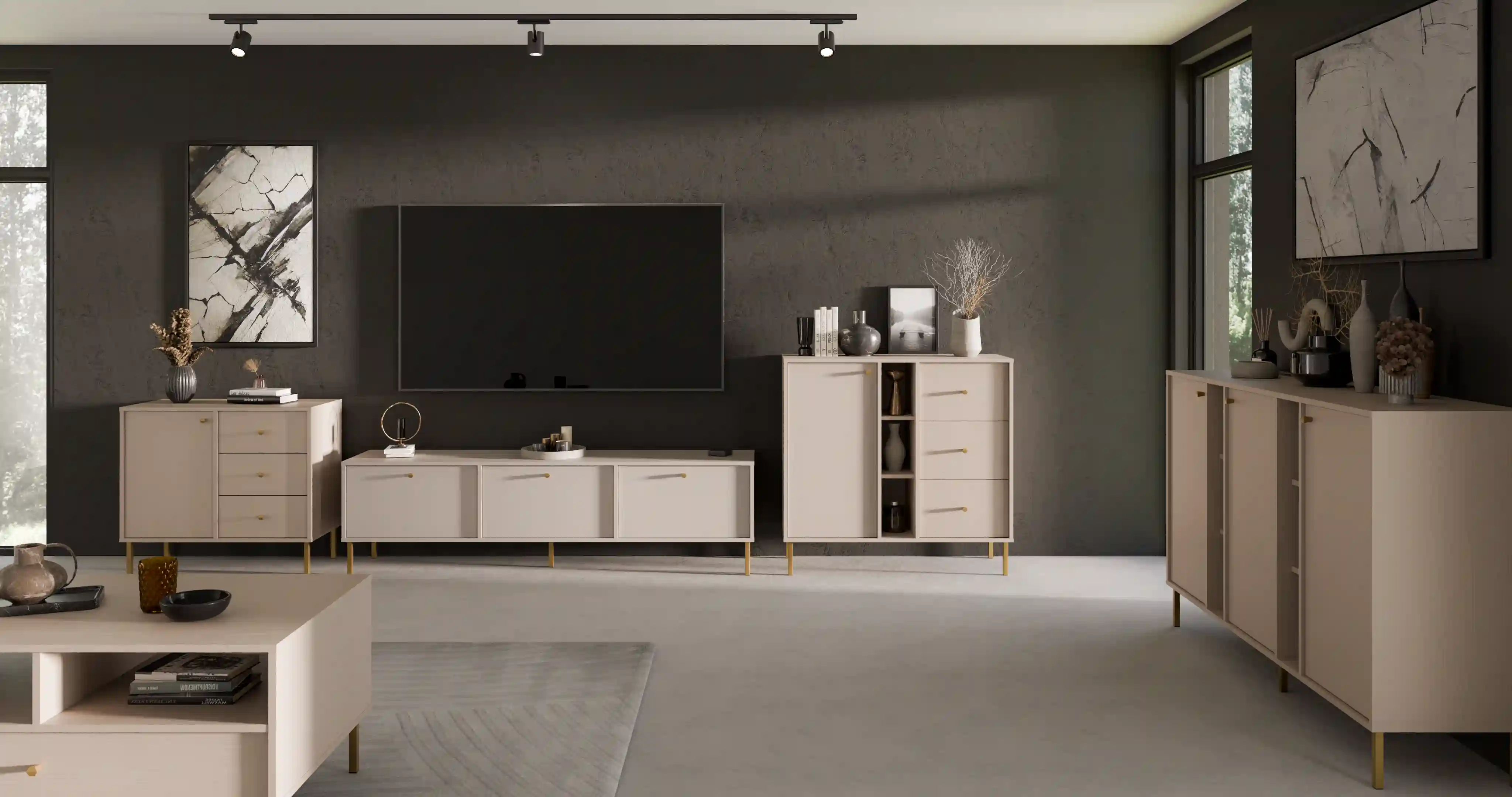 TV skříňka Sakai 3K T303 Béžová