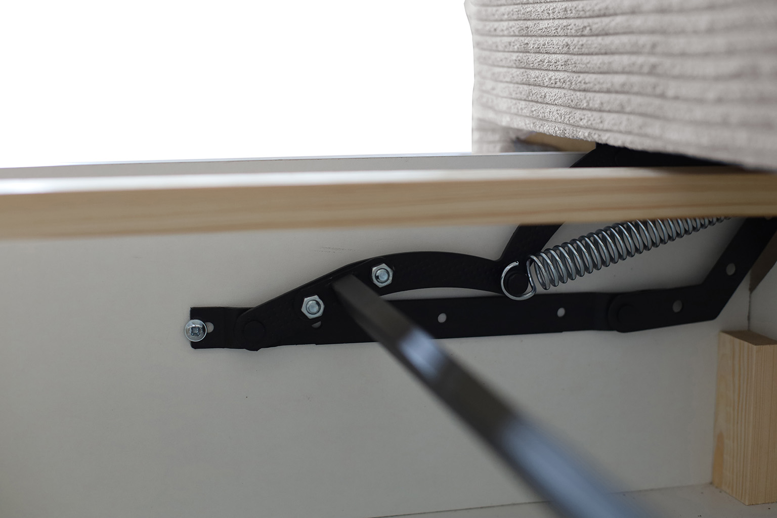 Rozkládací pohovka s funkcí spaní SILVER 3 boucle šedá