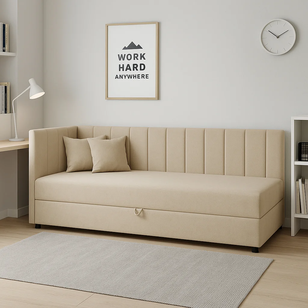 Jednolůžková postel Sofaro 80x180 Béžová