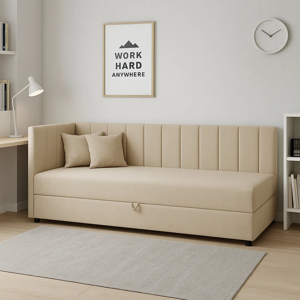 Jednolůžková postel Sofaro 80x200 Béžová