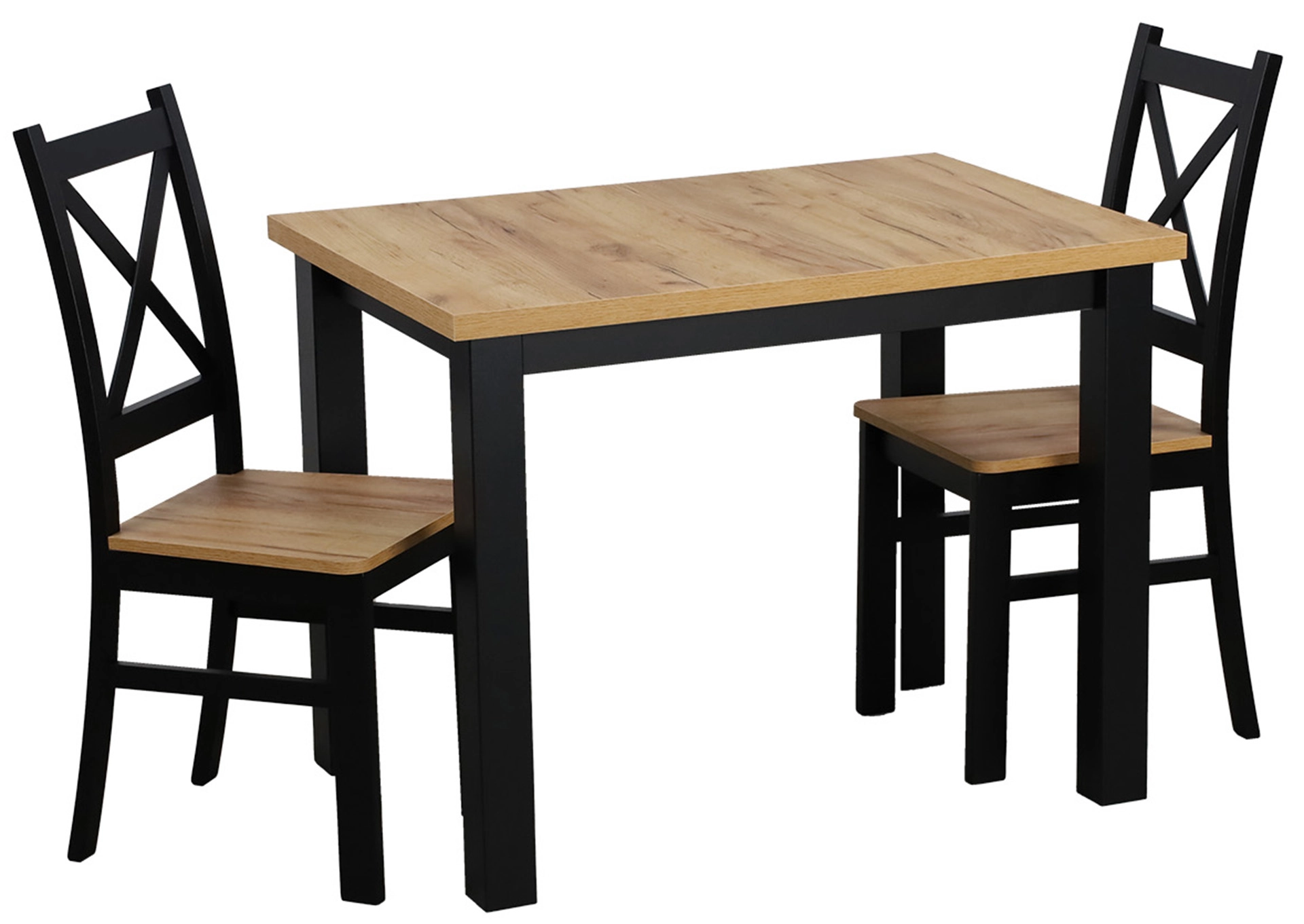 Kuchyňský a jídelní stůl LAP 100x70 černá/dub craft