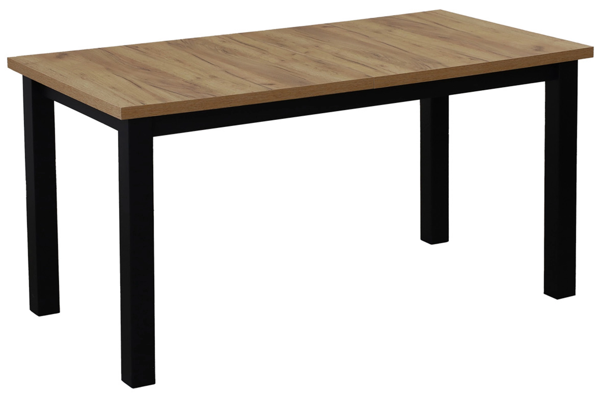 Rozkládací kuchyňský a jídelní stůl LAP 150x80 černá/dub craft