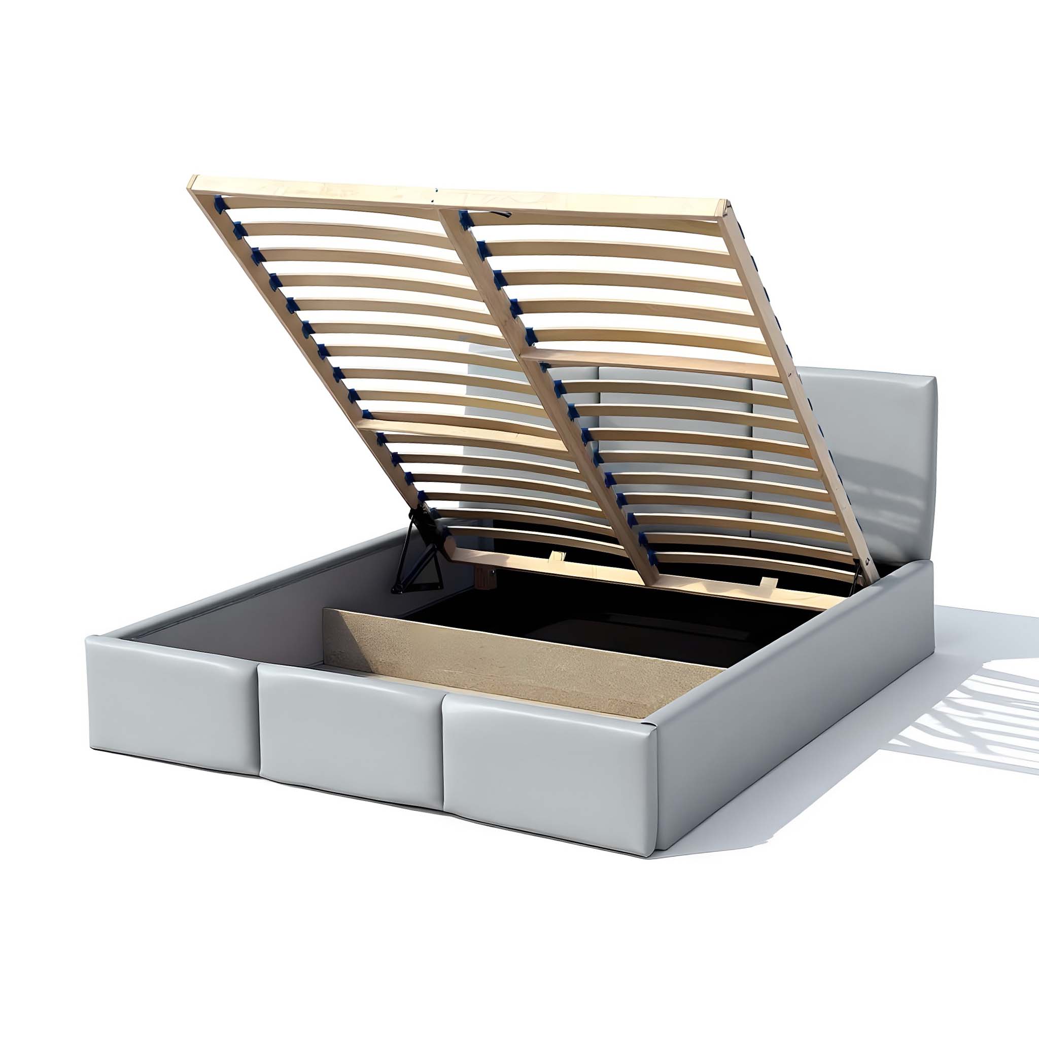 Čalouněná postel VELORA 160x200 tyrkys Cosmic s lamelovým roštem flex a úložným prostorem