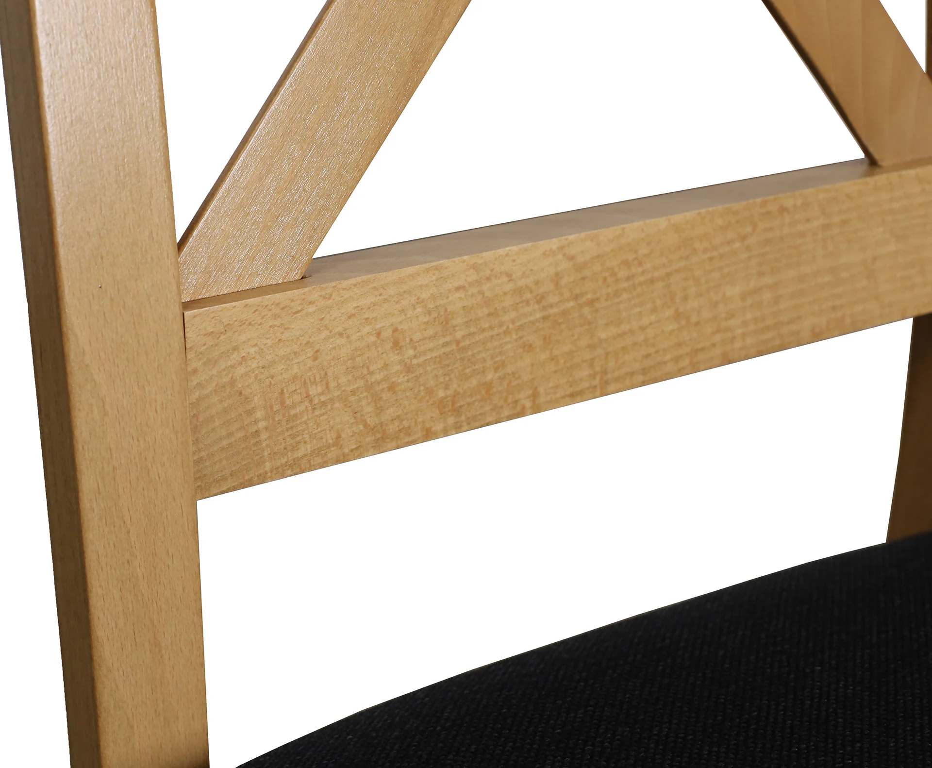 Sada 2x čalouněných židlí s křížovou opěrkou do jídelny dub artisan/černá