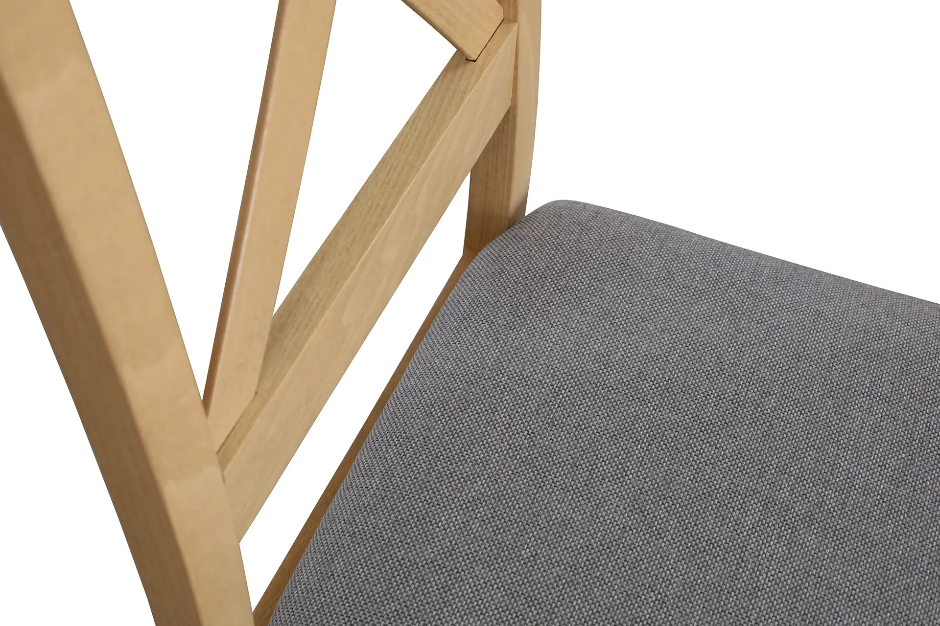 Sada 6x čalouněných židlí s křížovou opěrkou do jídelny dub artisan/šedá