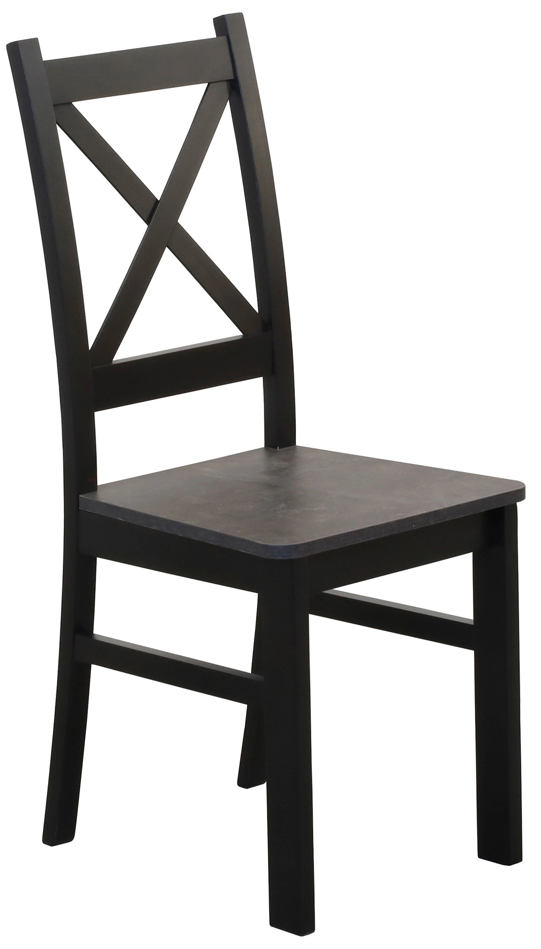 Jídelní set 120x80 se 4 židlemi M002-4 černá/beton