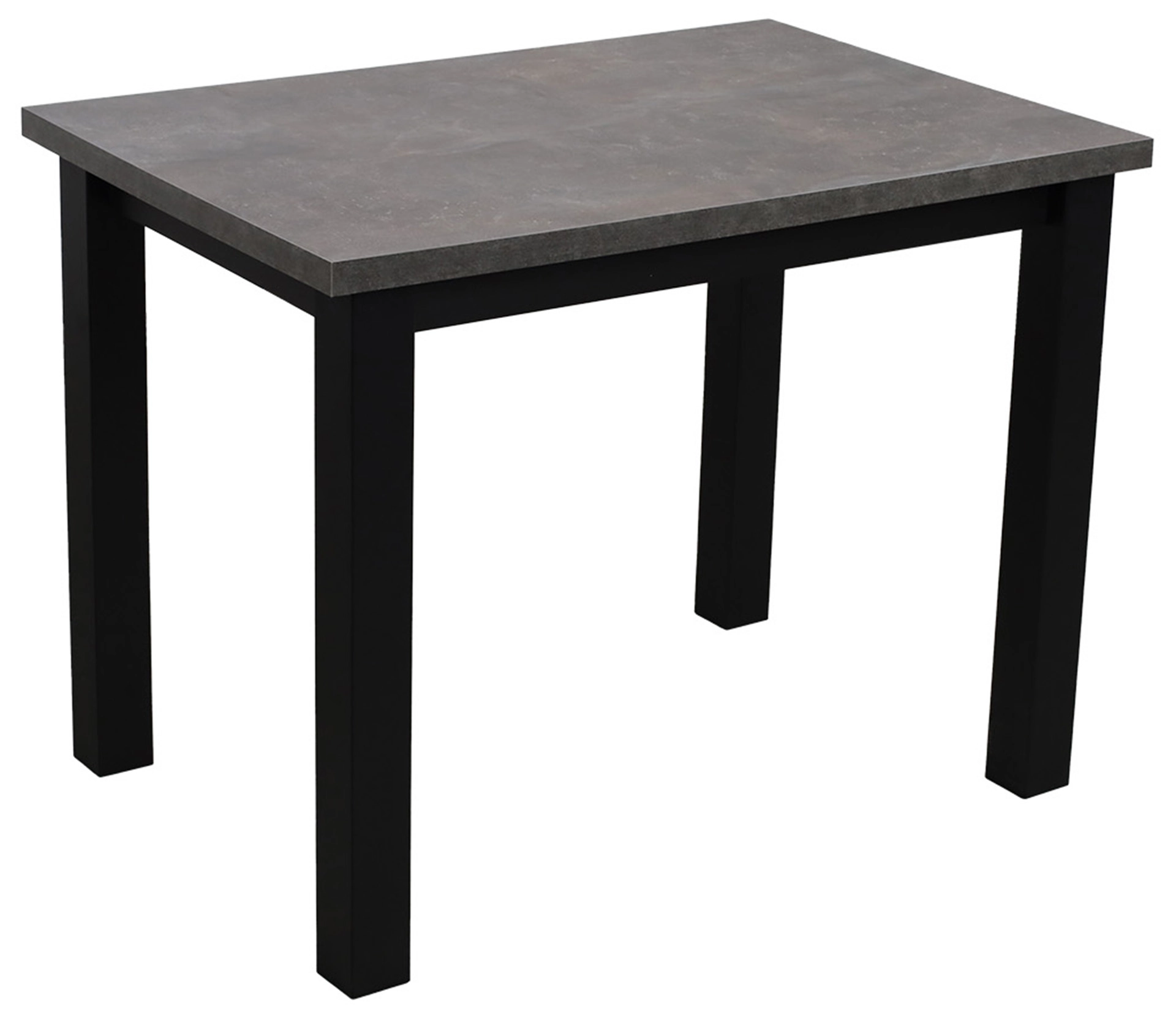 Stůl 100x70 se 2 židlemi M004-2 černá/beton