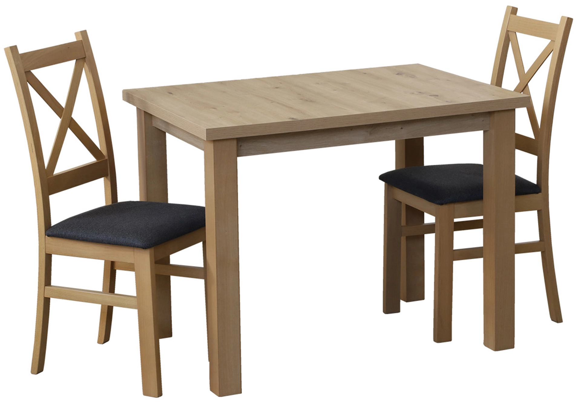 Set stolu 100x70 se 2 židlemi M010-2 dub Artisan
