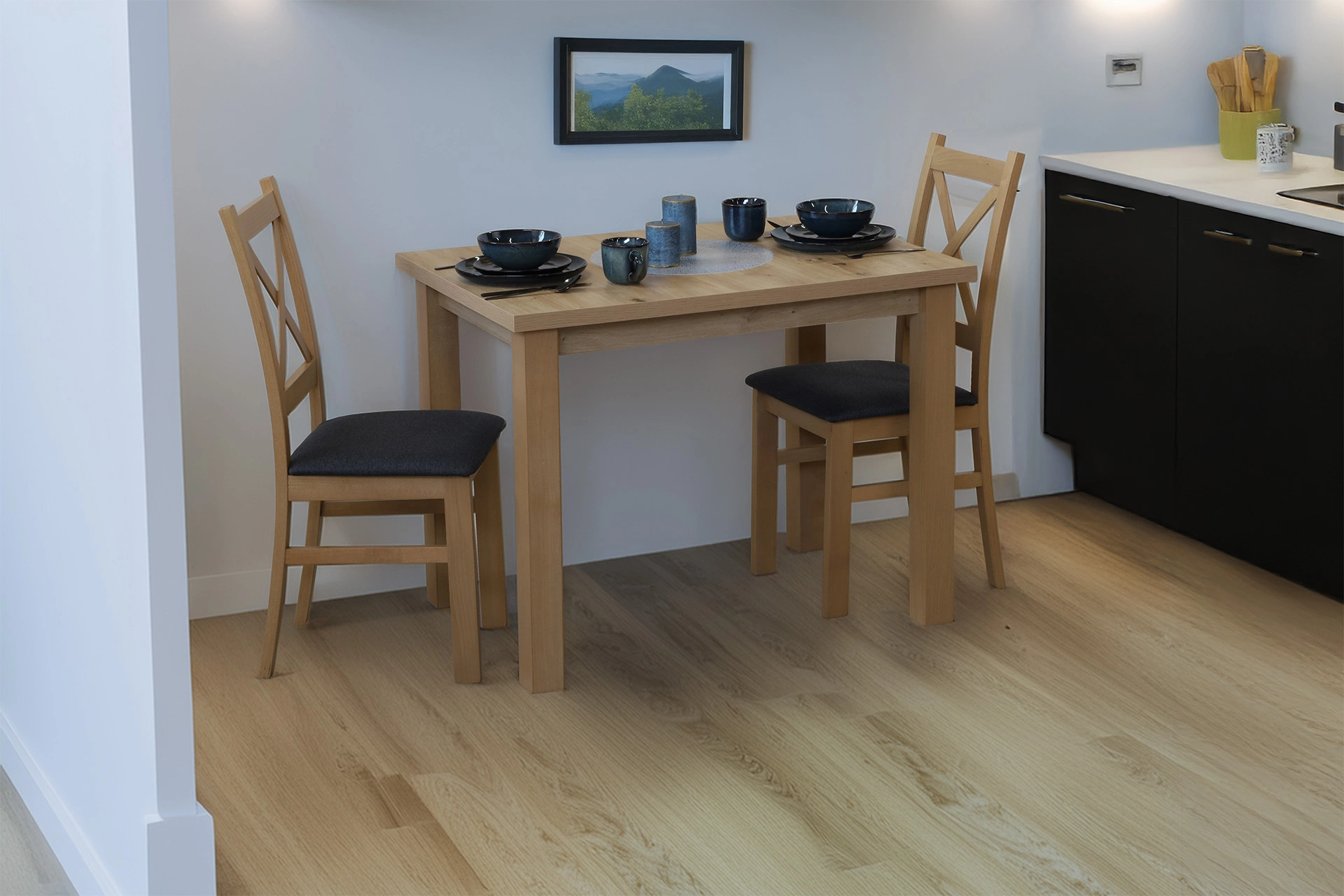 Set stolu 100x70 se 2 židlemi M010-2 dub Artisan