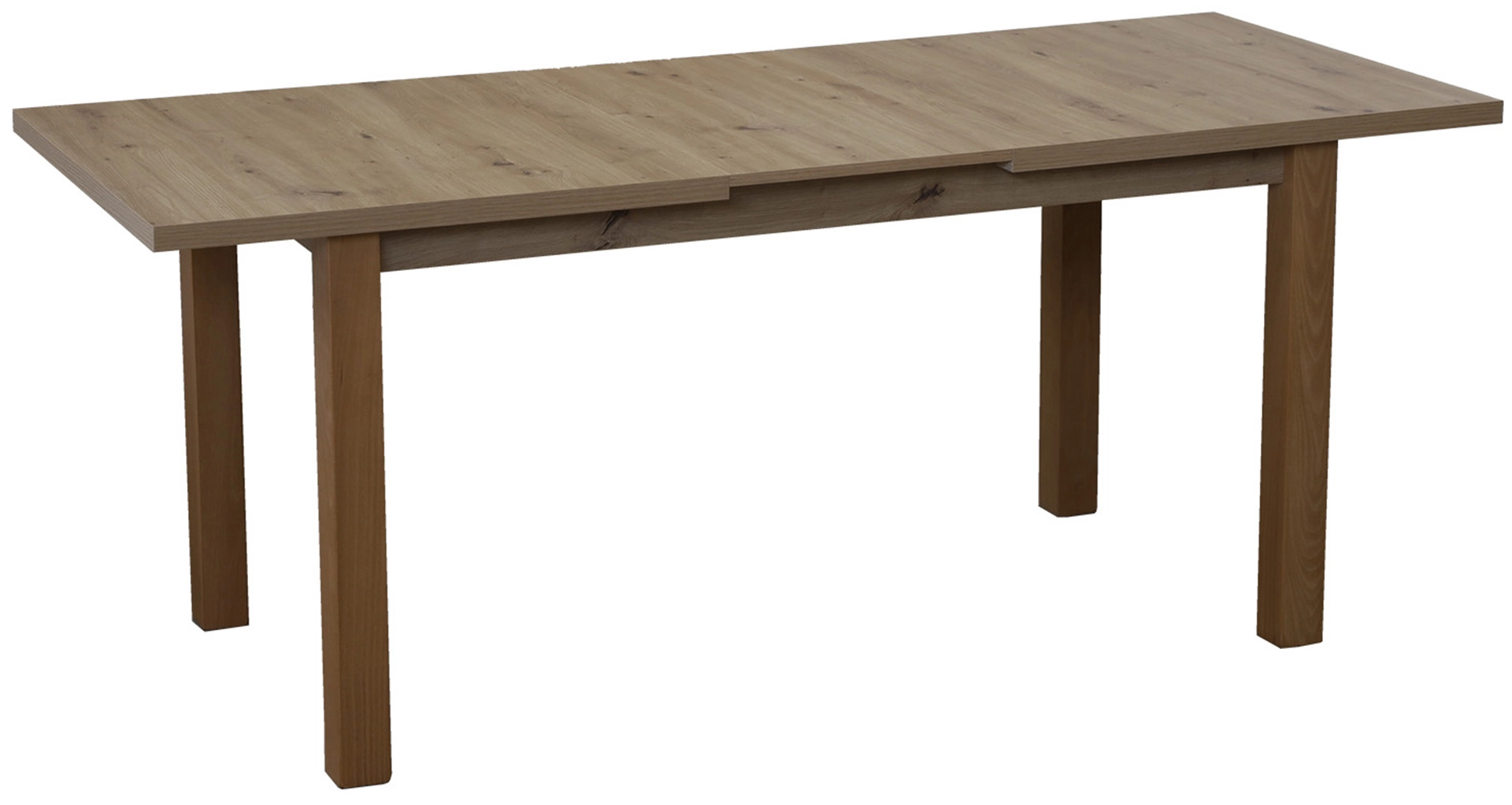 Rozkládací set stolu 150/190x80 se 4 židlemi M012-4 dub Artisan