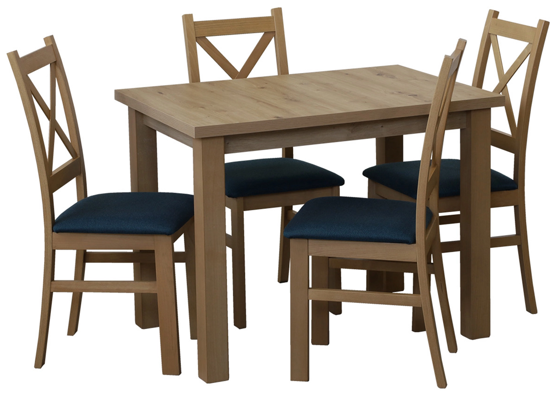 Set stolu 100x70 se 4 židlemi M013-4 dub Artisan
