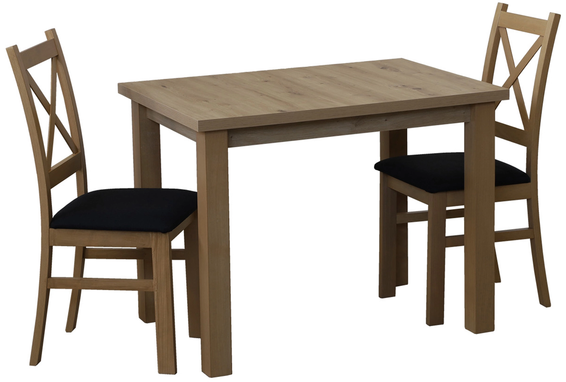 Set stolu 100x70 se 2 židlemi M016-2 dub Artisan