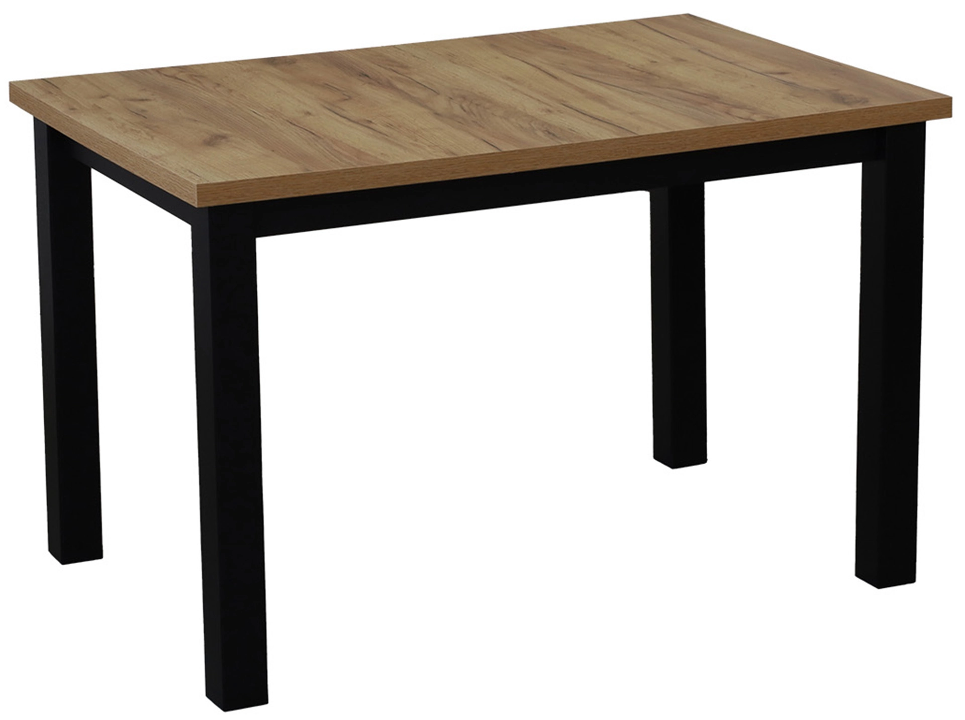 Set stolu 120x80 se 6 židlemi M020-6 černá/dub Craft