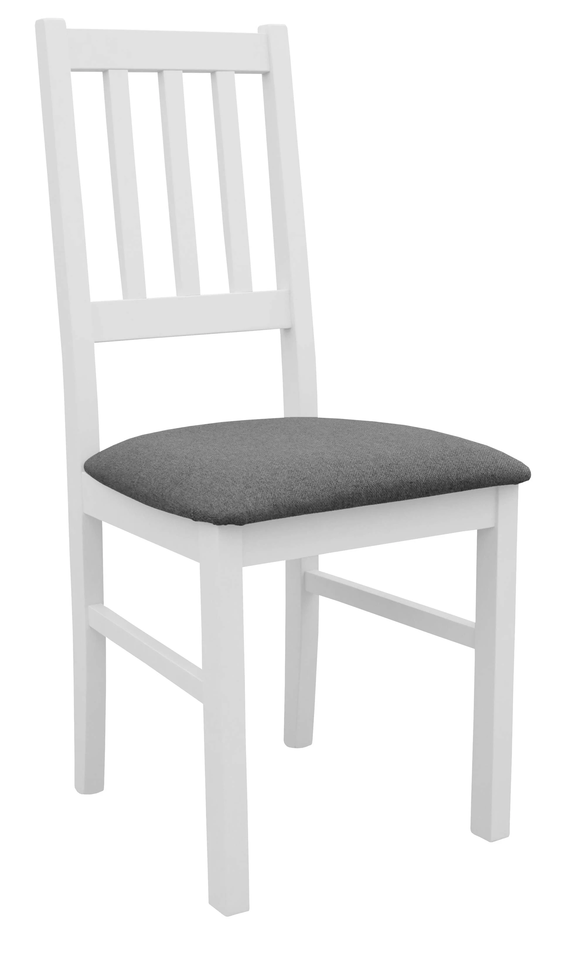 Sada 2x dřevěných židlí BOS04 Bílá/Grafitová