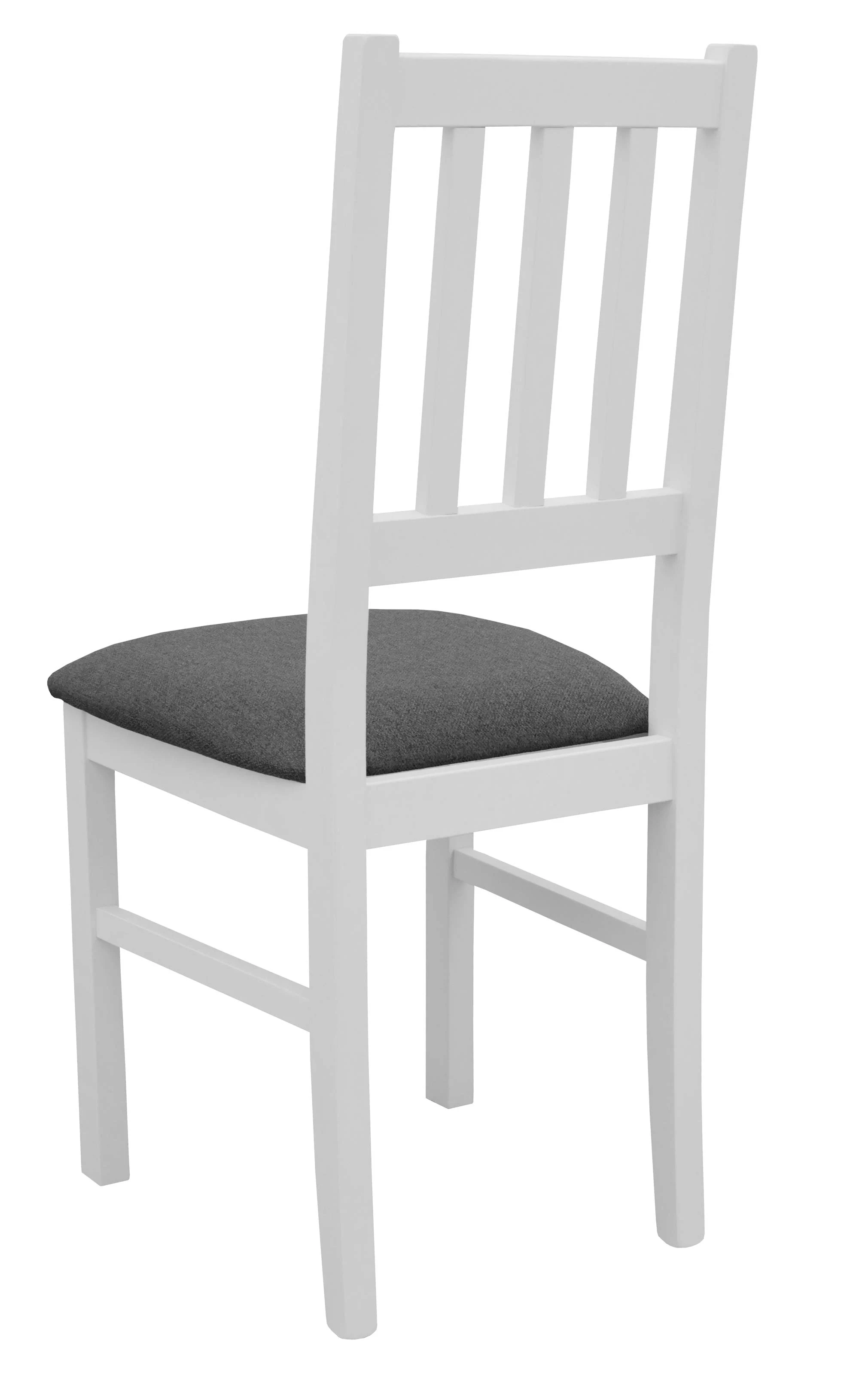 Sada 2x dřevěných židlí BOS04 Bílá/Grafitová