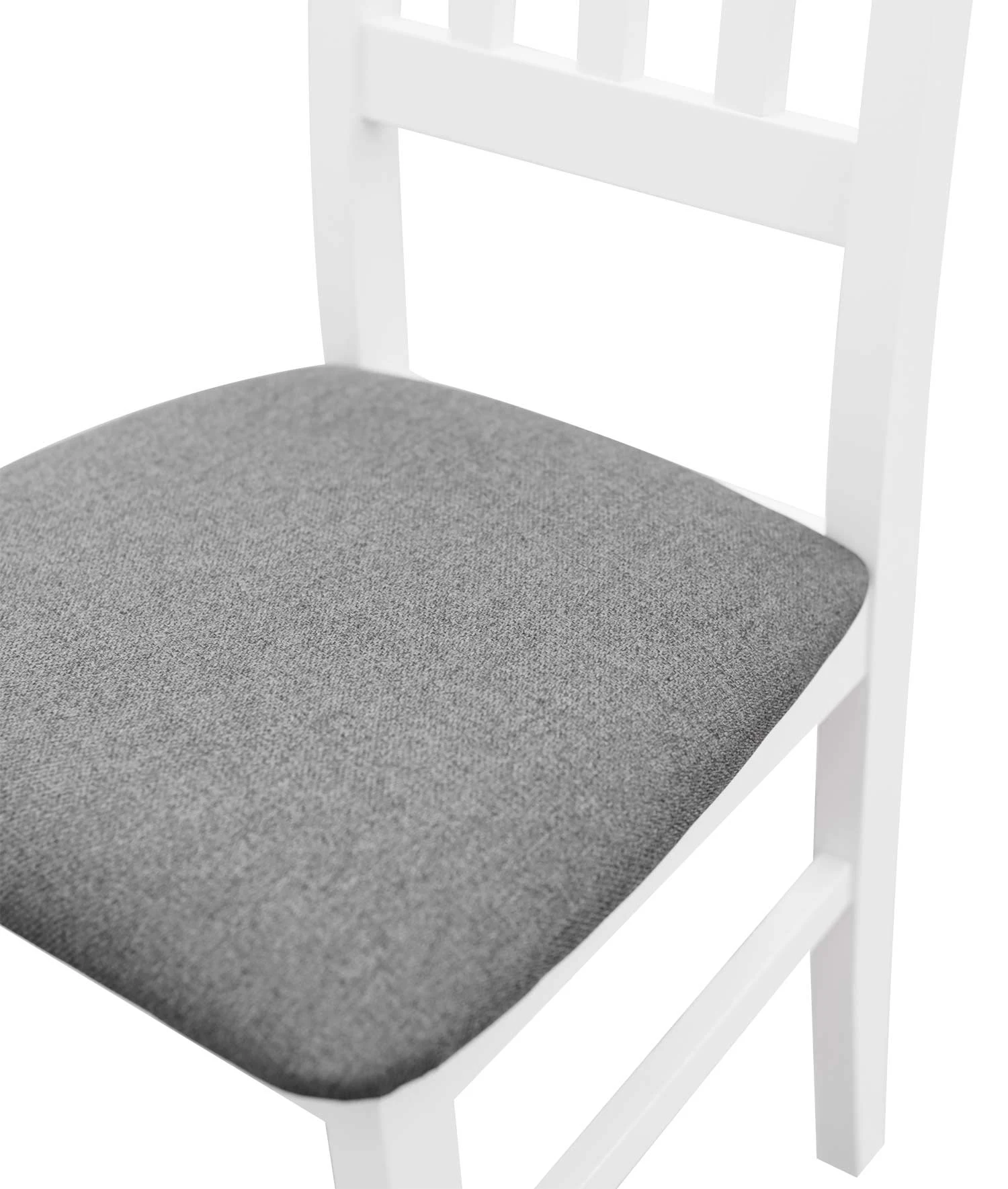 Sada 2x dřevěných židlí BOS04 Bílá/Grafitová