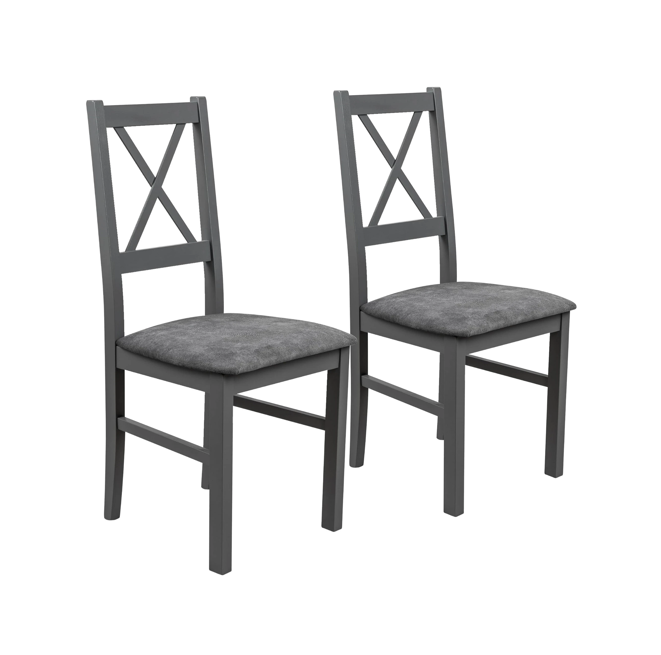Sada 2x dřevěné židle NIL10 Grafitová