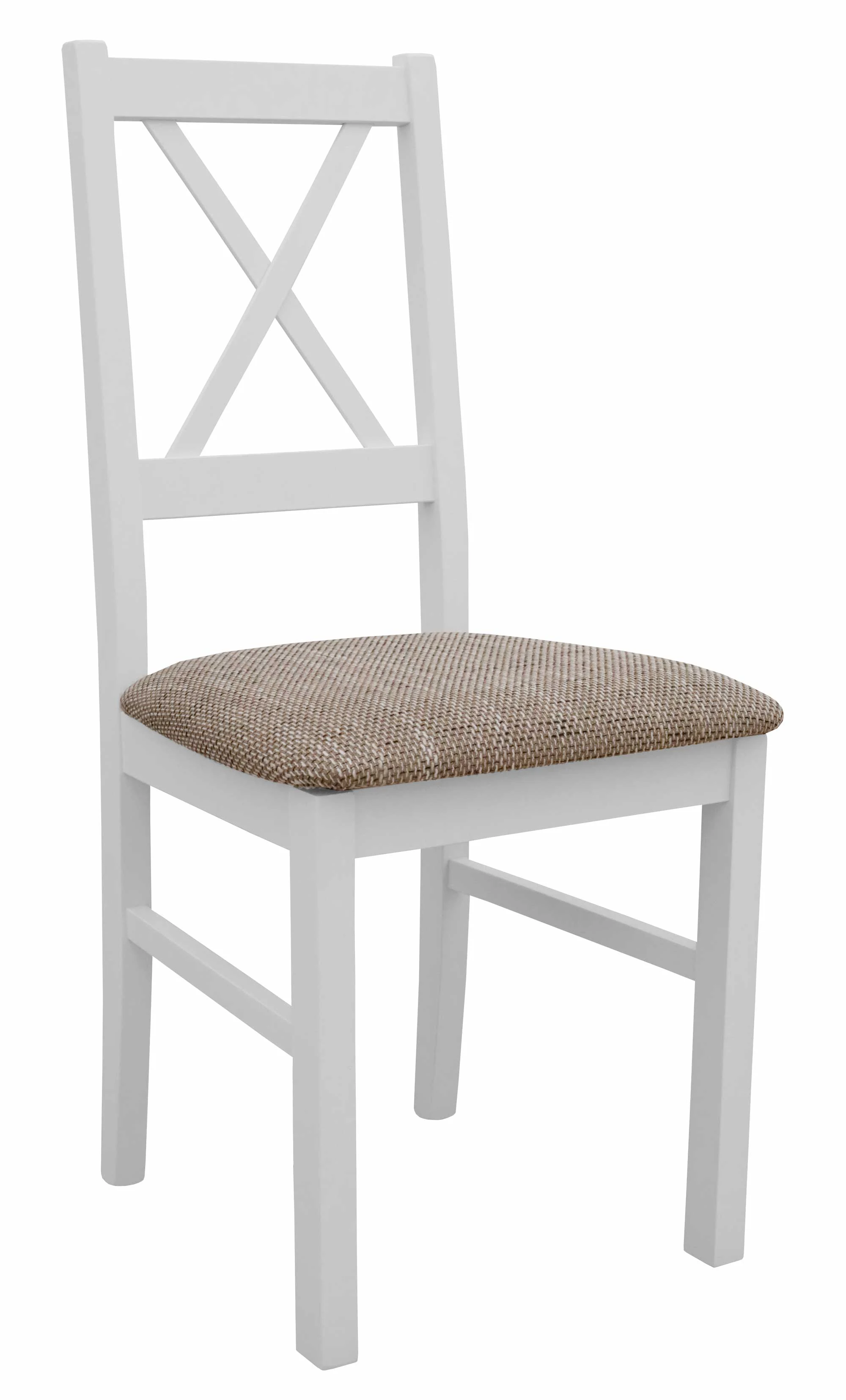 Sada 2x dřevěných židlí NIL10 Bílá/béžová