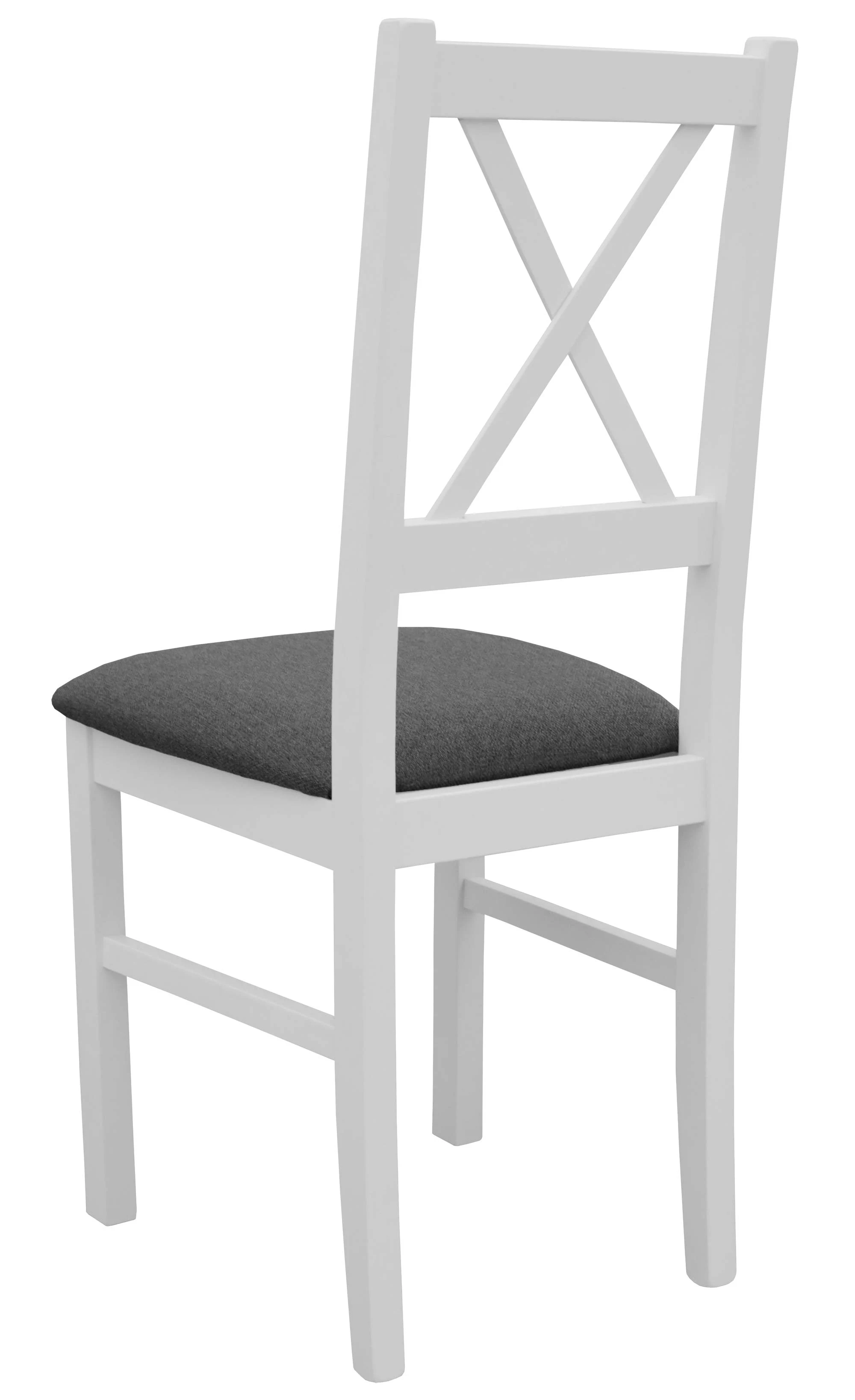 Sada 4x dřevěná židle NIL10 Bílá/Grafitová