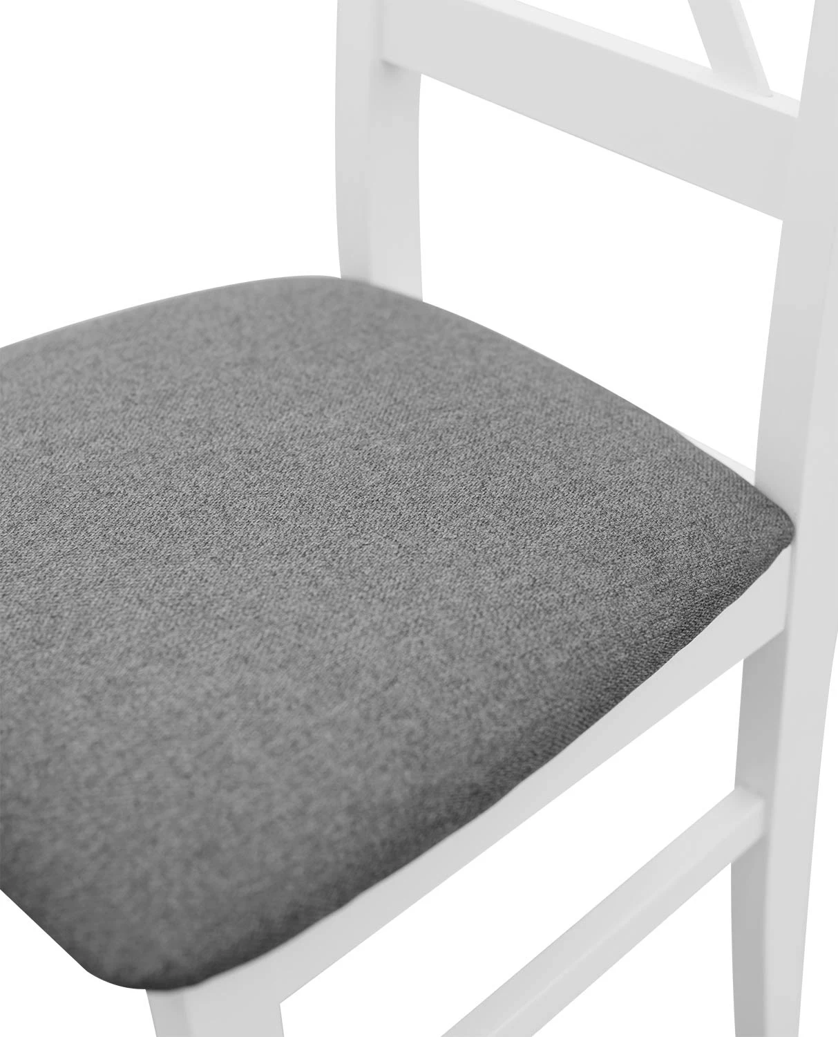 Sada 6x dřevěná židle NIL10 Bílá/Grafitová