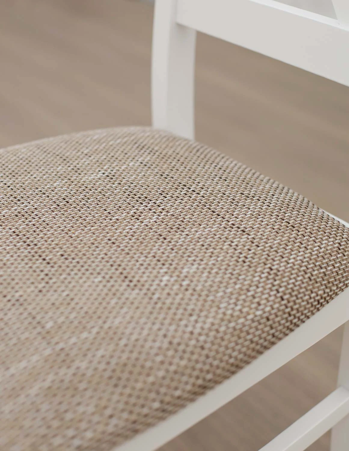 Sada 6x dřevěných židlí NIL10 Bílá/béžová